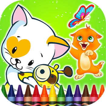 Coloring Book Cat LOGO-APP點子