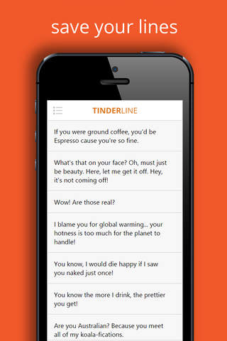 Tinderline - Pickup Lines for Tinder screenshot 2