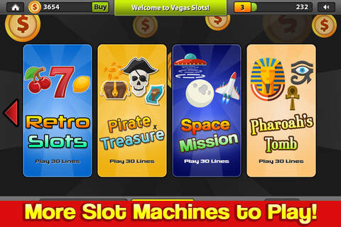 Vegas Slots - Classic slot machine games! Spin & win coins lucky casino experience screenshot 4