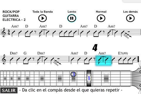 Aprende a tocar Rock Pop en la Guitarra Eléctrica screenshot 2