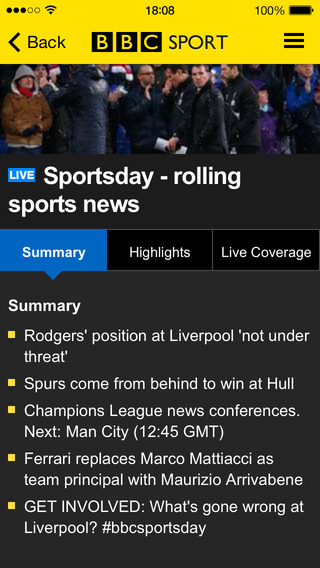 【免費運動App】BBC Sport-APP點子