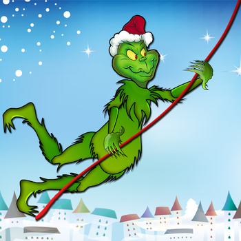 Angry Grinch Stealing Christmas Swing: Swinging Away with the Presents FREE LOGO-APP點子