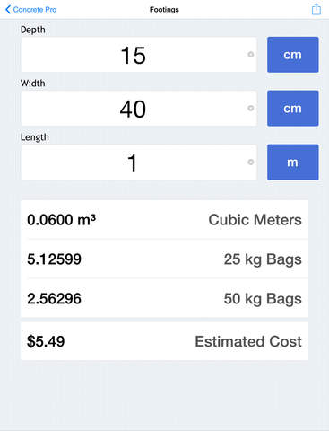 【免費書籍App】Concrete Pro - Cost Calculations for Slab, Column, and Footing Pours-APP點子