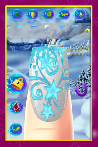 Amazing Snow Princess Nail Designs : Gorgeous Winter Nail-Polish Manicures FREE screenshot 3
