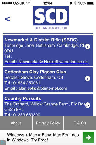 Shooting Club Directory screenshot 2