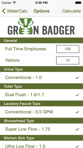 【免費書籍App】Green Badger WaterCalc-APP點子