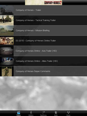 【免費遊戲App】Game Cheats - Company of Heroes WW2 History Edition-APP點子