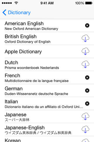 Quick Dictionaries - Offline English and Foreign Language word definitions screenshot 2