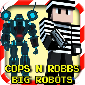 Cops N Robbers - Block Robots FPS Mini Survival N Multiplayer Shooting 3D Game with skin exporter for minecraft 遊戲 App LOGO-APP開箱王