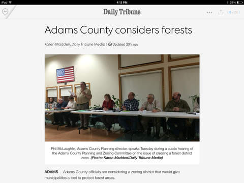 The Daily Tribune for iPad screenshot 2