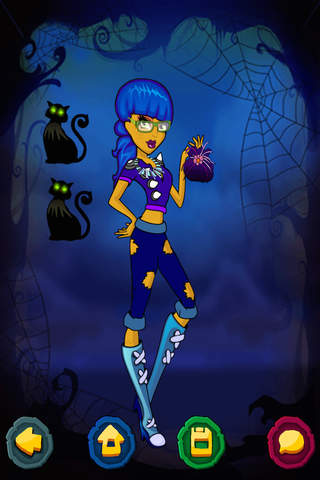 Halloween Princess Zombie Girl Dress Up Game Pro screenshot 2