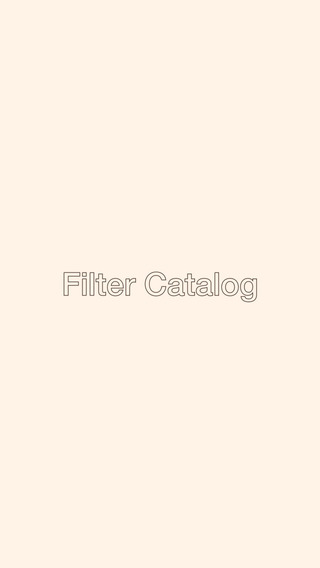 【免費生產應用App】FilterCatalog-APP點子