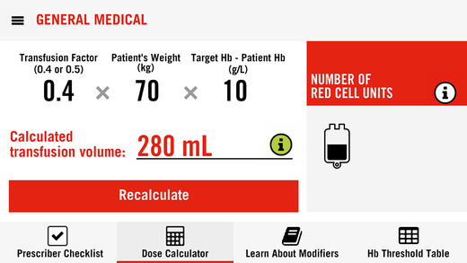 Red Cell Prescriber