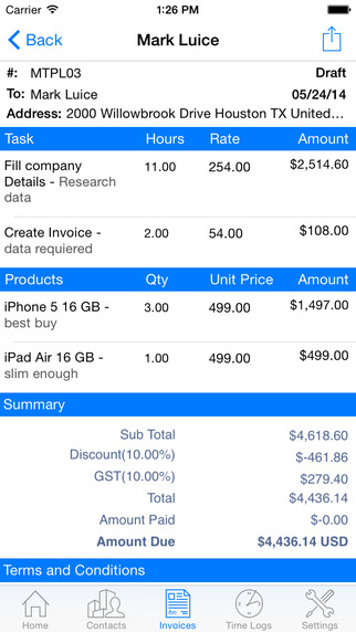 【免費商業App】Moon Invoice - Invoices, estimates, purchase orders, timesheet-APP點子