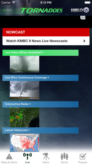 【免費天氣App】Tornadoes KMBC 9 - Kansas City-APP點子