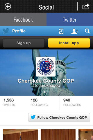 Cherokee GOP screenshot 4