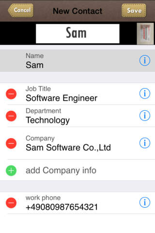 SamCard Pro 名刺認識 Card Scanner screenshot 4