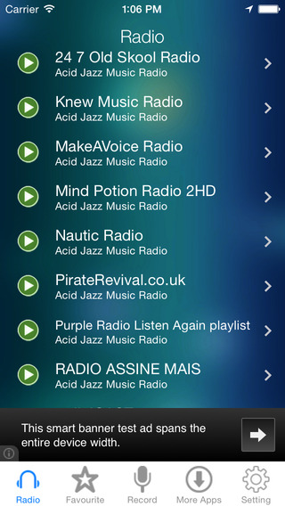 Acid Jazz Music Radio Recorder