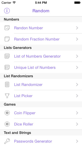 Random Generate Numbers Lists Flip Coins and more