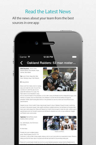 Oakland Football Alarm Pro screenshot 3
