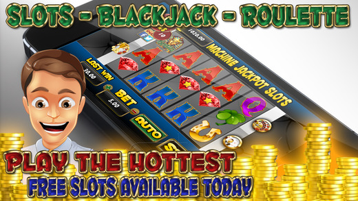 A Aace Machine Jackpot Slots - Blackjack 21 - Roulette