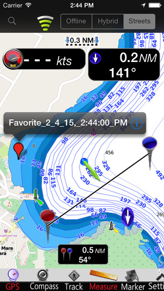 Eolie Islands GPS Nautical charts