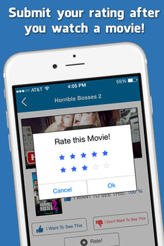 Movie Reviews - The #1 App for Movies and TV Reviews with Facebook Rating! screenshot 2