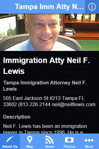 Tampa Immigration Attorney Neil F. Lewis screenshot 2