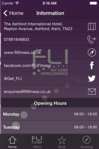 FLI Fitness screenshot 2