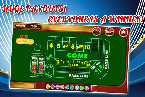 Big Classic Casino of Craps Craze and Blackjack Bonanza Party! screenshot 2