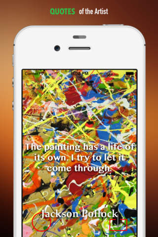 Jackson Pollock Paintings HD Wallpaper and His Inspirational Quotes Backgrounds Creator screenshot 4