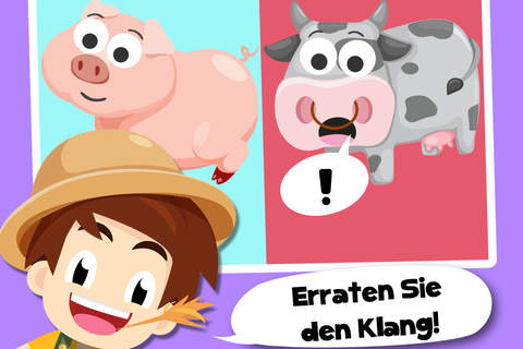 Toddler Tommy Farm Animals Cartoon Free - Barn and farm animal puzzles screenshot 4
