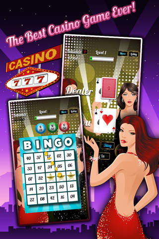 Classic Casino Party House of Jackpot Wheel, Bingo Ball Mania and More! screenshot 2