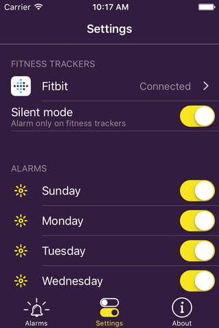 8Sunrise - Alarm clock with Fitbit integration screenshot 2