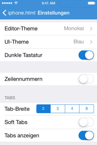 Textastic Code Editor for iPhone screenshot 3