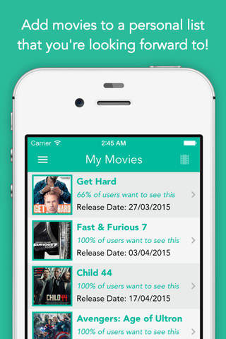 MiFlix - Cinema Releases screenshot 2
