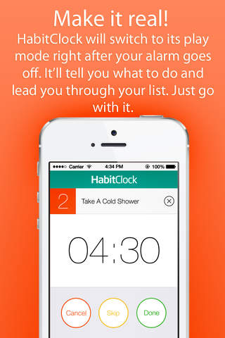 HabitClock - Alarm Clock for Health, Success and Productivity Generating Morning Habits screenshot 3