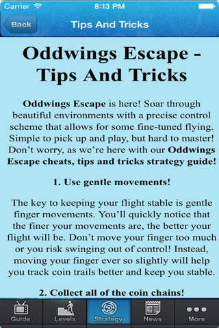 Guide for oddwings escape screenshot 2