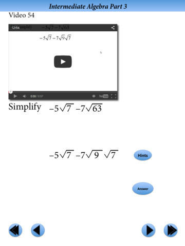Intermediate Algebra Final Exam Review Part 3 screenshot 2