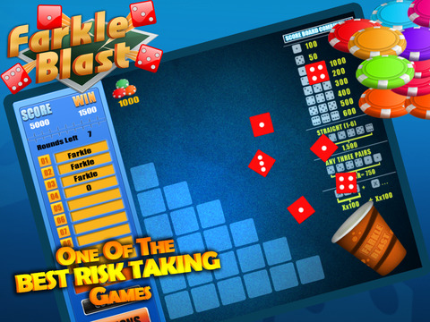 【免費遊戲App】Farkle Blast - Free Dice Betting Game-APP點子