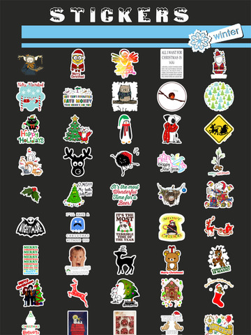 【免費書籍App】Christmas & Winter Holiday Stickers Pro !-APP點子