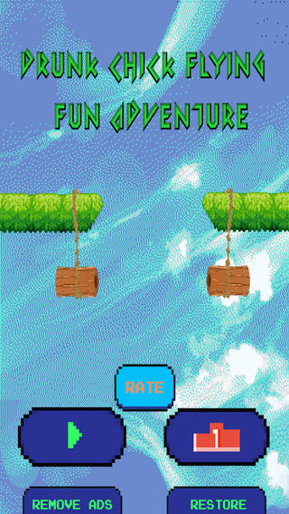 【免費遊戲App】Drunk Chick Flying Fun Adventure Game - Fly The Bird To The Top-APP點子