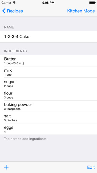 免費下載生活APP|Ingredients - A Simple App for Remebering the Ingredients of Your Favorite Recipes app開箱文|APP開箱王