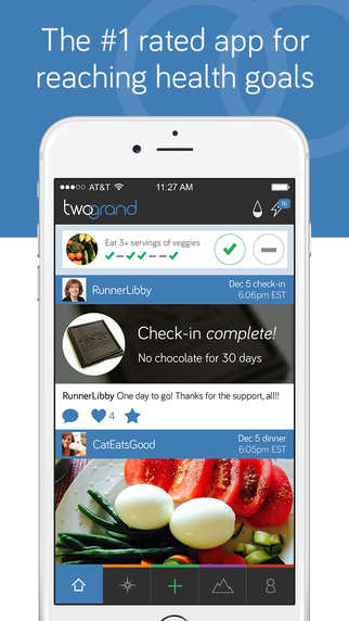 TwoGrand: 1 Healthy Eating App Photo Food Diary for Weight Loss and Health Goals