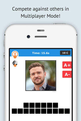 AA Guess Pro - Celebrity Edition - Movie and TV Actor Multiplayer Trivia Word Quiz Game screenshot 2