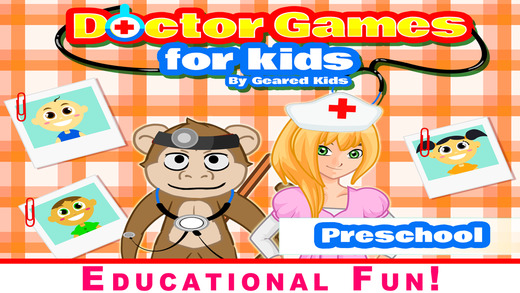 Preschool Doctor Vet Games - 16 Educational Games for Toddlers Kindergarten Children to teach Counti