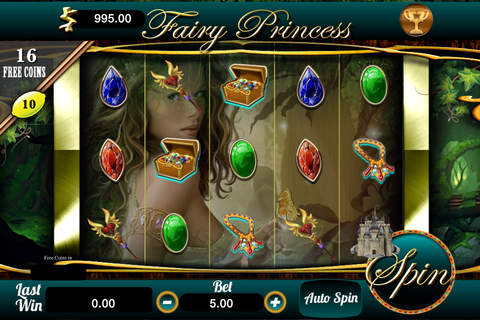 AAA Fairy Princess Slots - FREE Vegas Style Casino Slot Machine screenshot 3