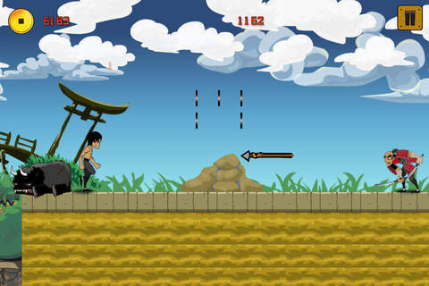 'Angry Kung Fu Fighter - eXtreme Ninja & Samurai Fighting Shadow Run Games screenshot 2