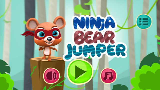 Ninja Bear Jumper – Clumsy Samurai Jungle Escape – Free Jumping Running Mini Game