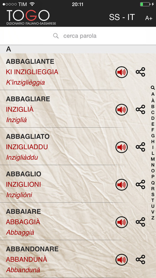 【免費教育App】TOGO: Italiano - Sassarese-APP點子